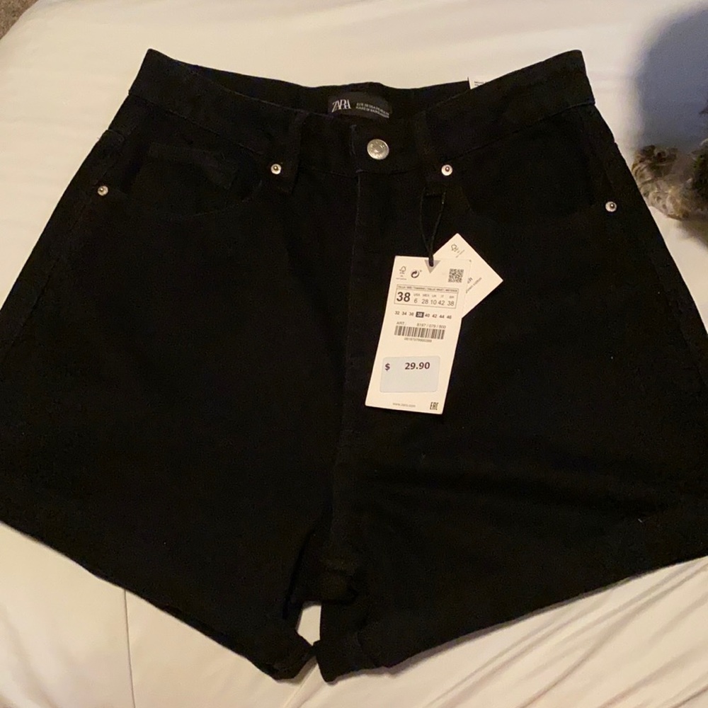 Zara super high rise mom short